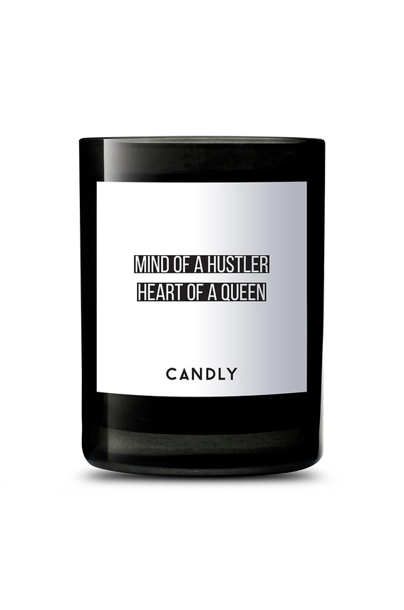 Candly - Mirisna svijeća Mind of a Hustler / Heart of a Queen crna No2MOA