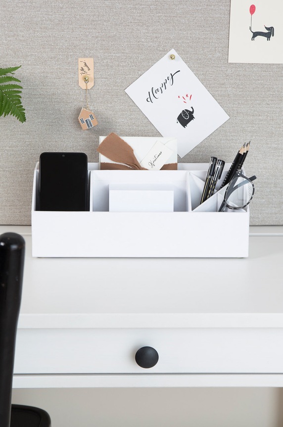 Bigso Box of Sweden organizer na biurko Elisa 275145501 biały