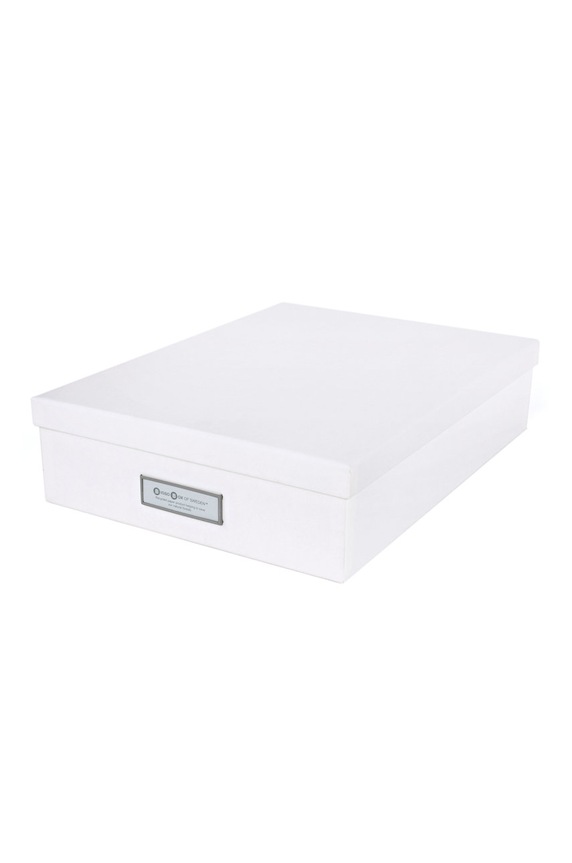 Вітальня та спальня Bigso Box of Sweden Коробка для зберігання Oskar 945145541 білий