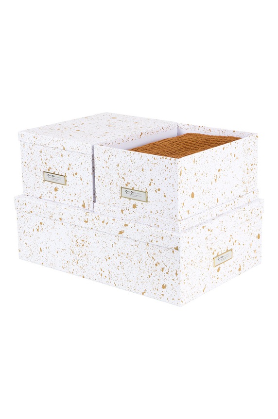 Bigso Box of Sweden - set de cutii de depozitare Inge (3-pack) galben 811387762