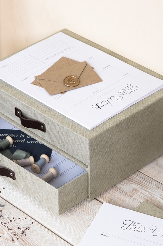 Bigso Box of Sweden - Organizer Birger 9431C5549LEA648 bej