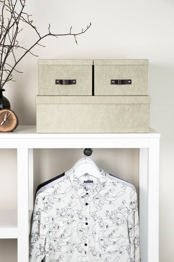 Bigso Box of Sweden komplet škatel za shranjevanje Inge (3-pack) 8113C5549LEA648