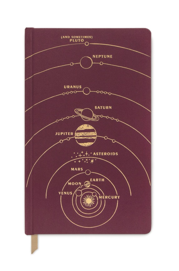 Designworks Ink - Zápisník Solar System burgundské JB85.2051EU