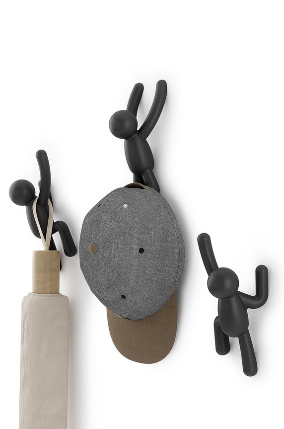 Nappali és hálószoba Umbra Fali akasztókészlet (3 db) 318165.040 fekete