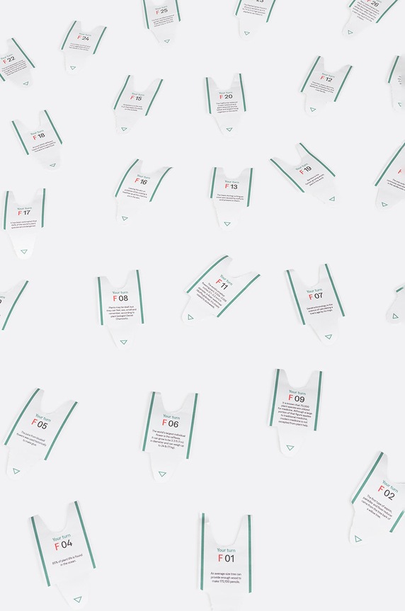 Lifestyle DOIY fiszki tematyczne Curious Facts about Plants AM100FBOPLE multicolor