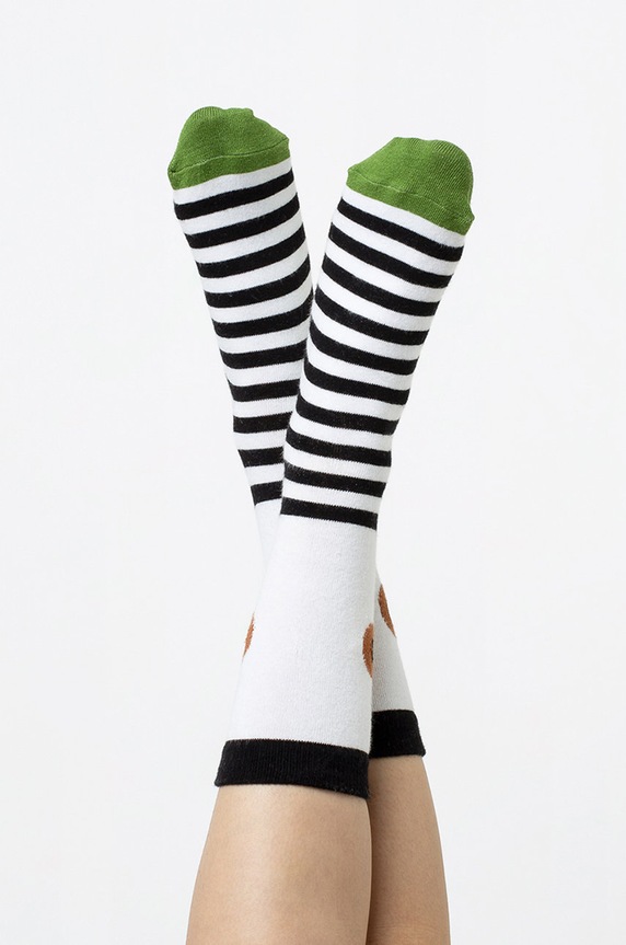 Odzież DOIY skarpetki Eye Socks DYEYESOBR brązowy