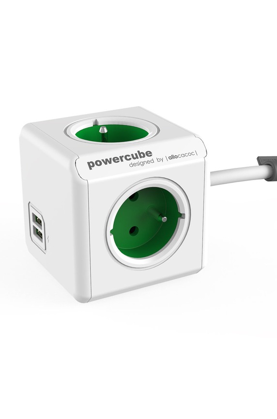 PowerCube PowerCube Extended USB 1,5 verde 2402GN/FREUPC