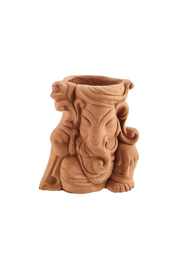 Madam Stoltz wazon dekoracyjny MN01 brązowy AA00