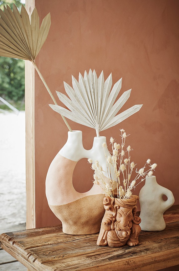 Madam Stoltz wazon dekoracyjny brązowy MN01