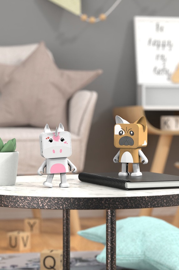 MOB tańczący głośnik bezprzewodowy DA.04.2 brązowy