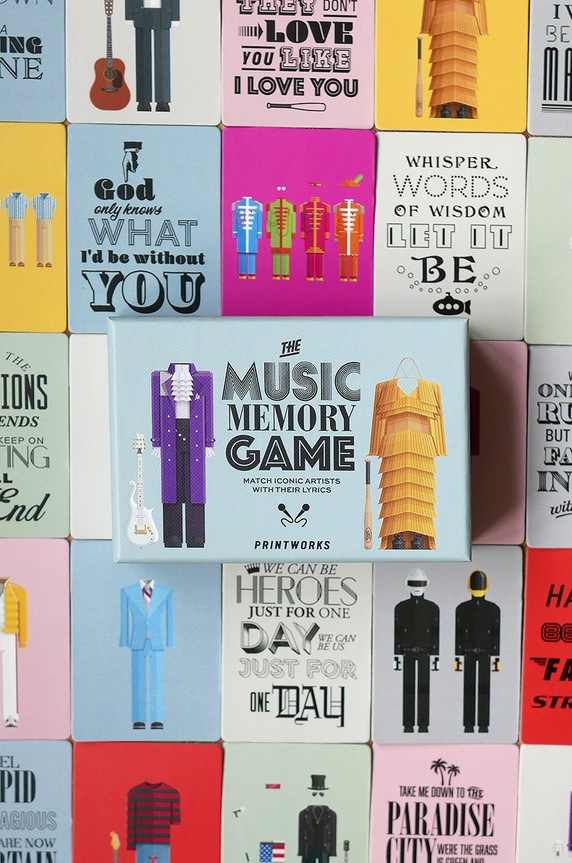 Lifestyle Printworks memóriajáték Music PW00396 többszínű