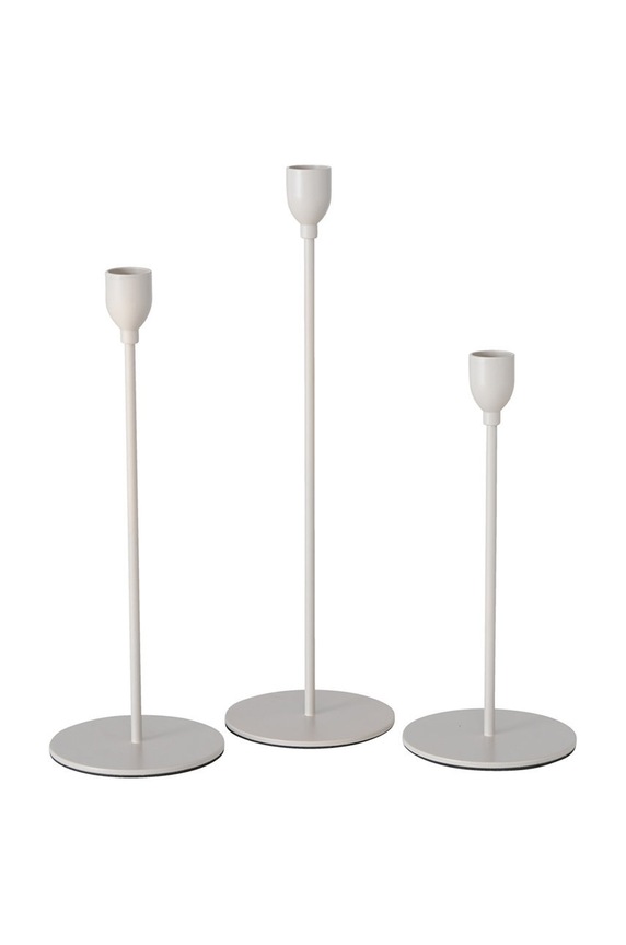 Boltze świeczniki dekoracyjne (3-pack) beżowy 2016136