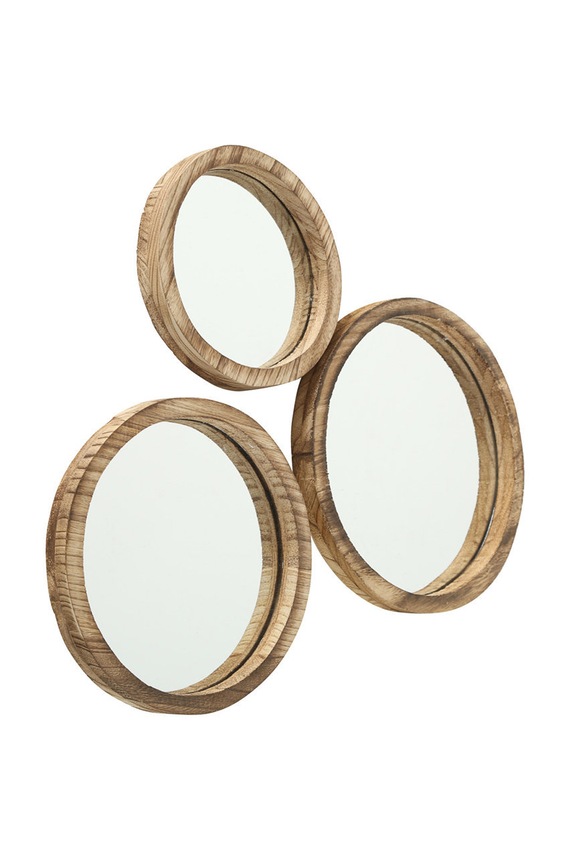 Boltze Set de oglinzi (3-pack) maro 8420800