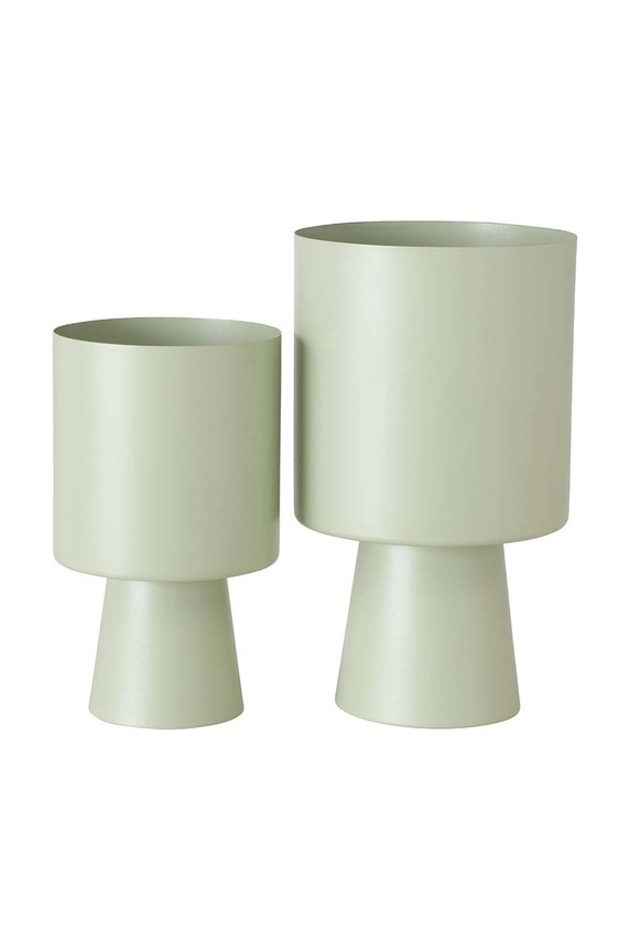 Boltze zestaw osłonek na doniczki Lenka O30/38 cm 2-pack zielony 2028047