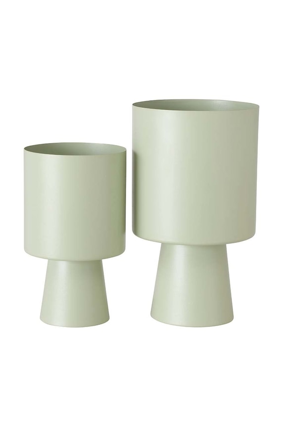 Boltze zestaw osłonek na doniczki Lenka O30/38 cm 2-pack zielony 2028047