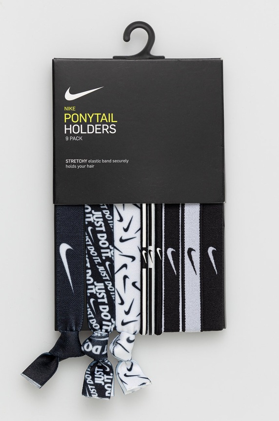 Λαστιχάκια μαλλιών Nike (9-pack) προπόνηση μαύρο N.000.3537.036