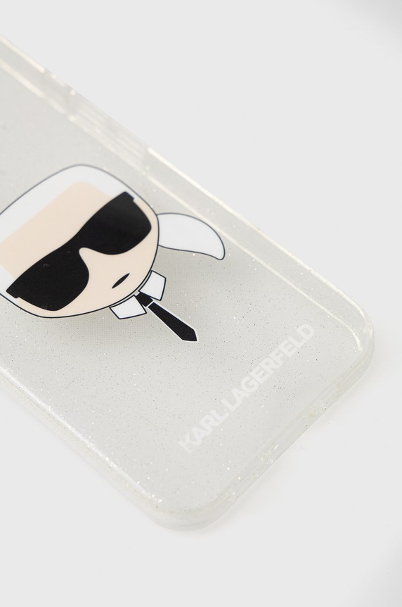 Karl Lagerfeld etui na telefon iPhone 13 KLHCP13MKHTUGLS KLHCP13MKHTUGLS srebrny AA00