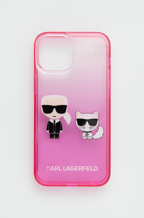 Karl Lagerfeld etui na telefon iPhone 13 mini 5,4'' KLHCP13STGKCP na telefon różowy KLHCP13STGKCP