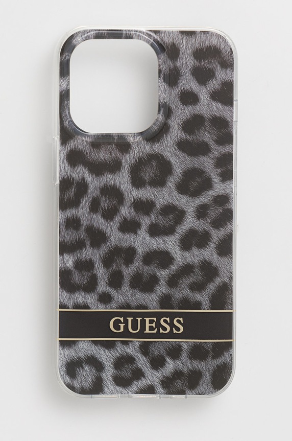 Guess etui na telefon iPhone 13 Pro / 13 6,1'' na telefon szary GUHCP13LHSLEOK