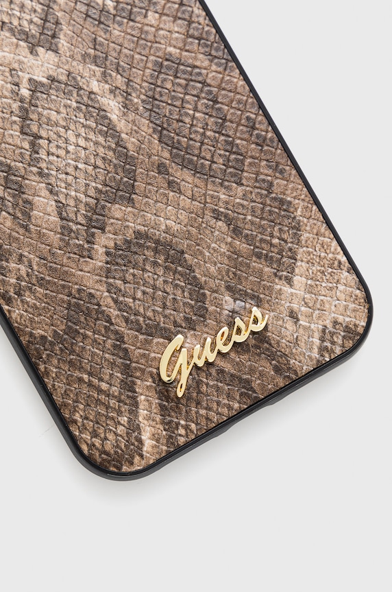 Guess etui na telefon iPhone 12 Pro Max 6,7'' GUHCP12LPUSNSMLBR brązowy AA00
