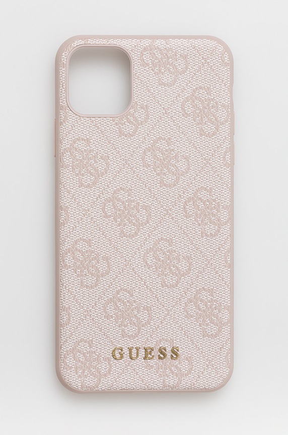 Guess Husa pentru telefon iPhone 11 Pro Max 6,5'' pentru telefon roz GUHCN65G4GFPI