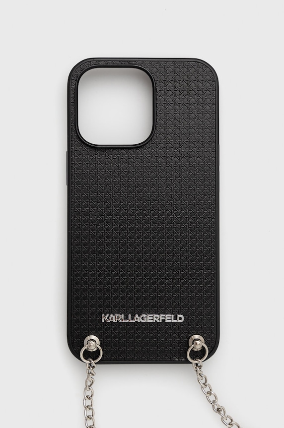 Karl Lagerfeld etui na telefon iPhone 13 Pro / 13 6,1" na telefon czarny KLHCP13LPMK