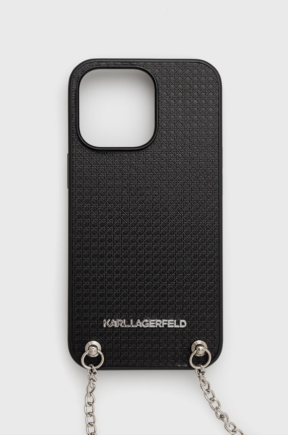 Karl Lagerfeld etui na telefon iPhone 13 Pro / 13 6,1" na telefon czarny KLHCP13LPMK