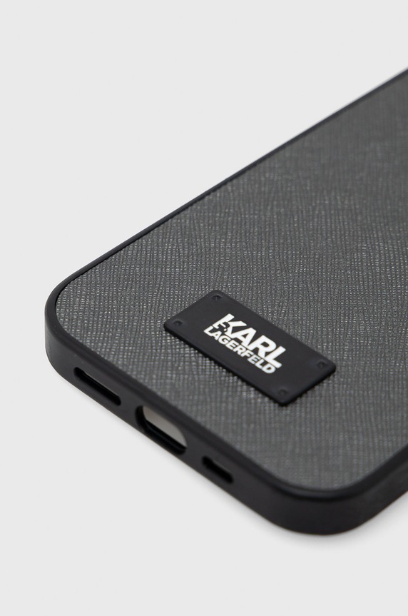 Karl Lagerfeld etui na telefon iPhone 13 Pro / 13 6,1" KLHCP13LSFMP2DG srebrny AA00