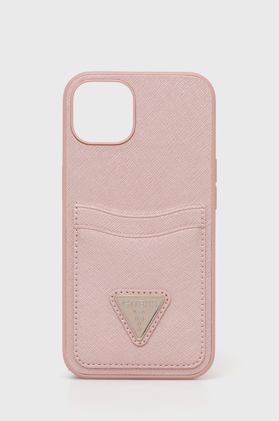 Guess etui na telefon iPhone 13 6,1'' na telefon różowy GUHCP13MPSATPP