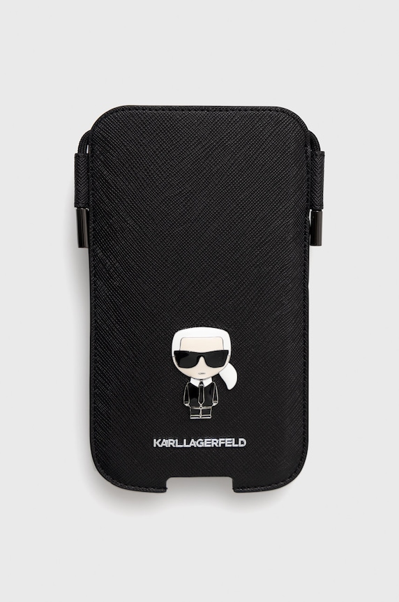 Karl Lagerfeld pokrowiec na telefon Pokrowiec na telefon 6,1'' na telefon czarny KLHCP12MOPHKMK