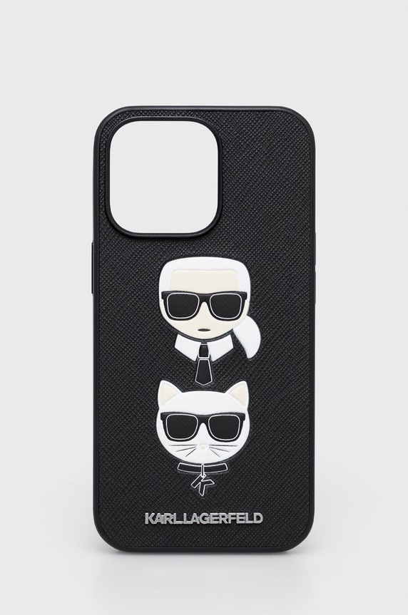 Karl Lagerfeld etui na telefon iPhone 13 Pro / 13 6,1'' na telefon czarny KLHCP13LSAKICKCBK
