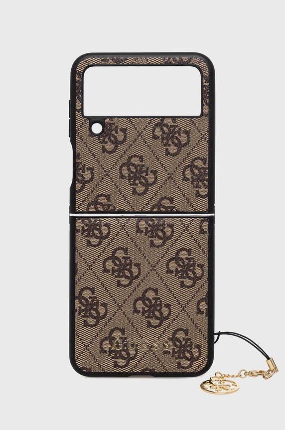 Guess husa pentru telefon Galaxy Z Flip 4 pentru telefon maro GUHCZF4GF4GBR