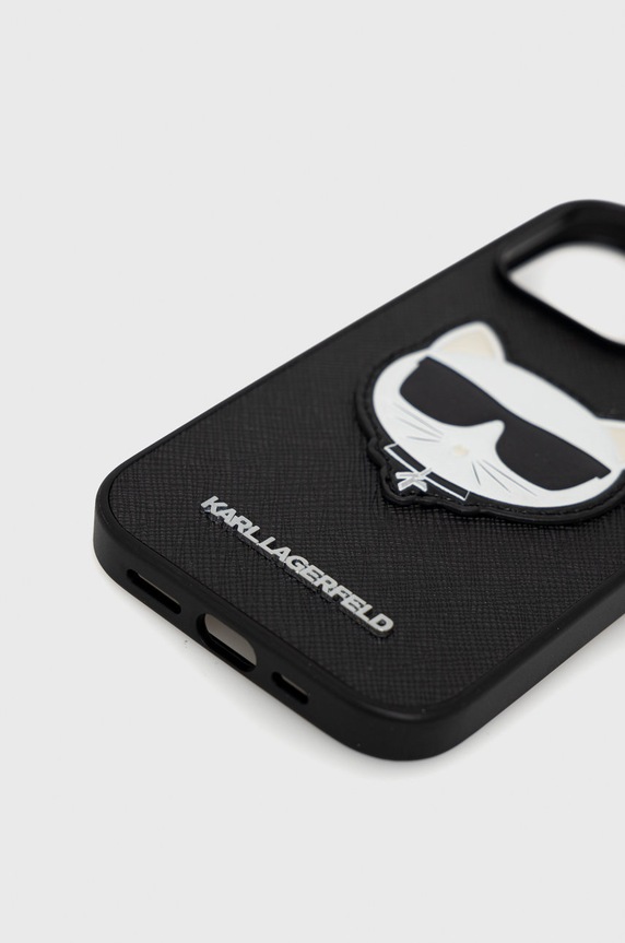 Karl Lagerfeld etui na telefon iPhone 14 Pro 6,1" KLHCP14LSAPCHK czarny AA00