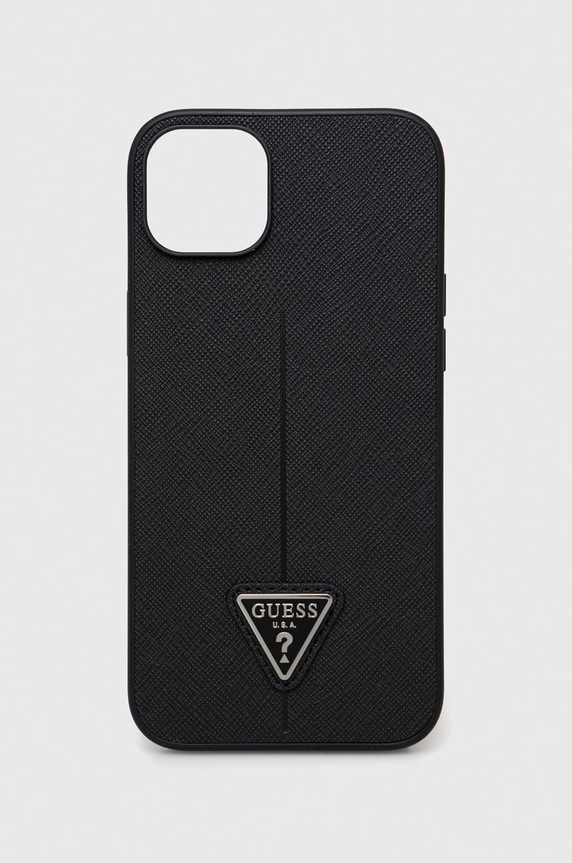 Guess etui na telefon iPhone 14 Plus 6,7'' na telefon czarny GUHCP14MPSATLK