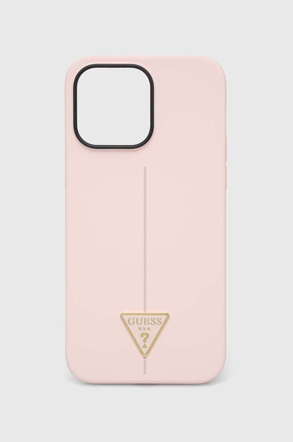 Guess etui na telefon iPhone 14 Pro Max 6,7'' na telefon różowy GUHCP14XSLTGP