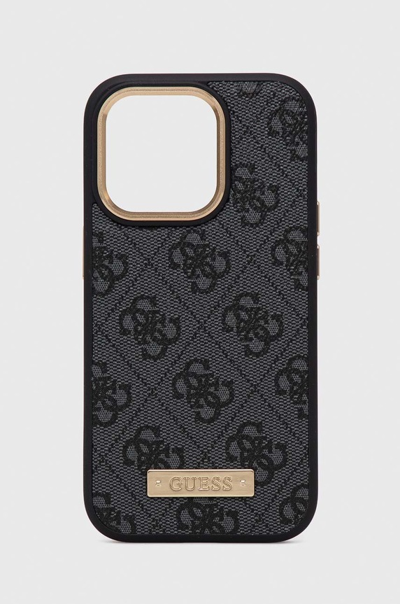 Guess etui na telefon iPhone 14 Pro 6,1" na telefon czarny GUHMP14LU4GPRK