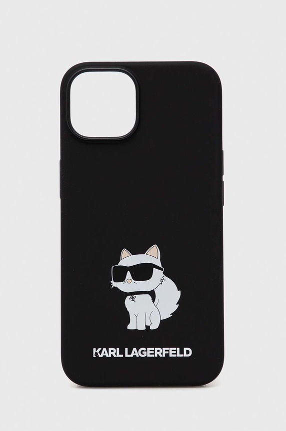 Karl Lagerfeld etui na telefon iPhone 14 6,1'' na telefon czarny KLHCP14SSNCHBCK