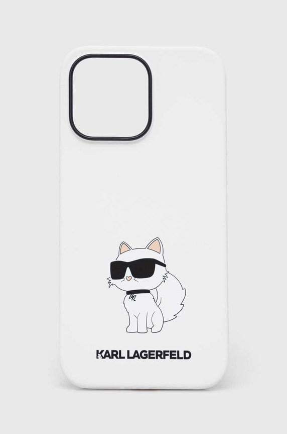 Кейс за телефон Karl Lagerfeld iPhone 14 Pro Max 6,7'' за телефон бял KLHCP14XSNCHBCH
