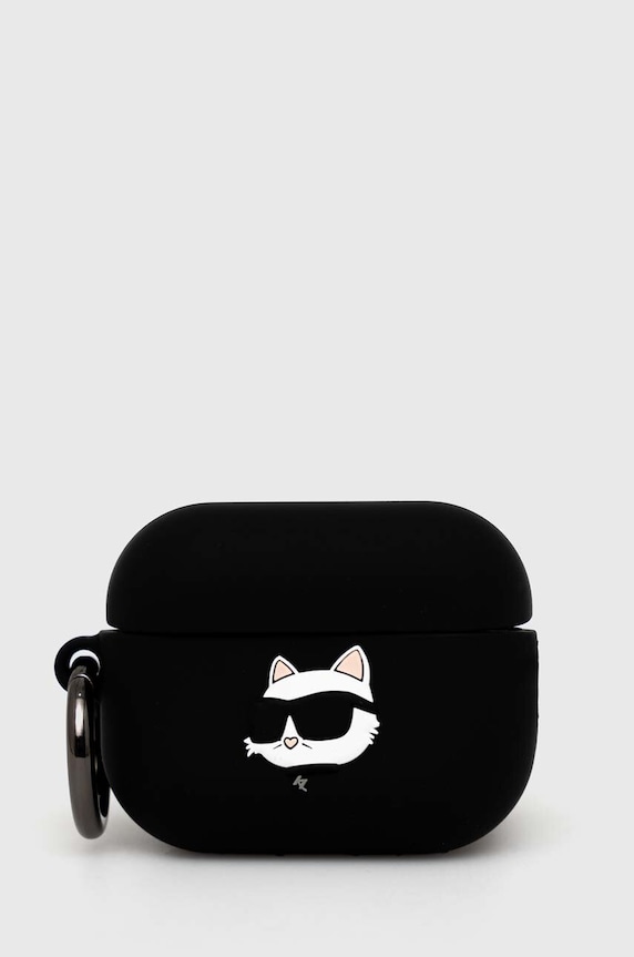 Karl Lagerfeld airpod tartó AirPods Pro 2 cover fekete KLAP2RUNCHK