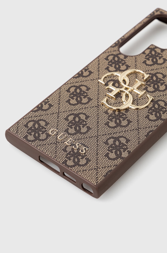 Obal na telefon Guess S23 Ultra S918 GUHCS23L4GMGBR hnědá AA00