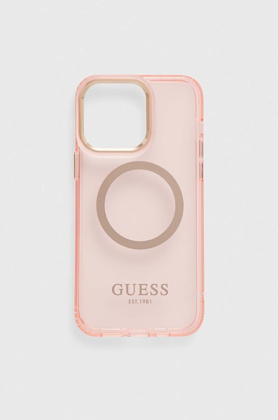 Θήκη κινητού Guess iPhone 14 Pro Max 6,7" για τηλέφωνο ροζ GUHMP14XHTCMP