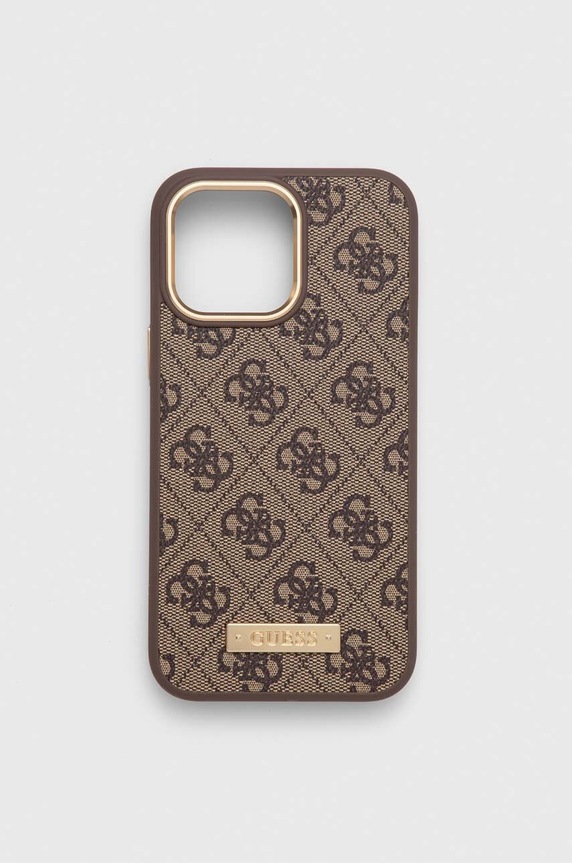 Guess etui na telefon iPhone 14 Pro Max 6,7" na telefon brązowy GUHMP14XU4GPRW