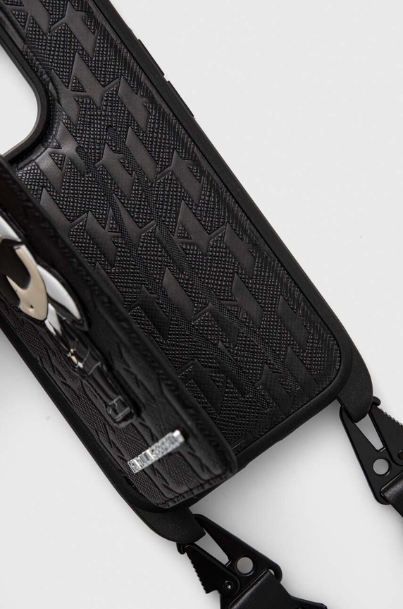Karl Lagerfeld etui na telefon iPhone 14 Pro 6.1" czarny KLHCP14LCSAKHPKK