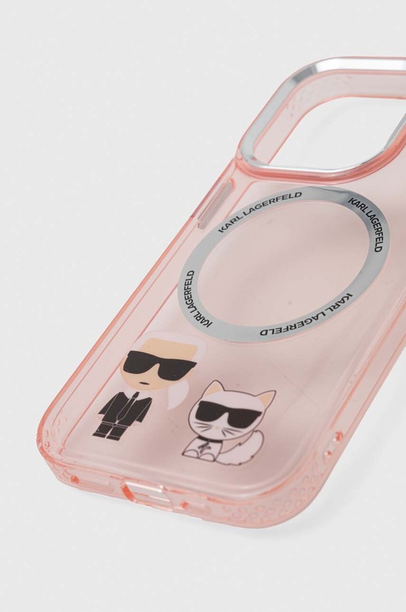 Karl Lagerfeld etui na telefon iPhone 14 Pro 6,1" KLHMP14LHKCP różowy AA00