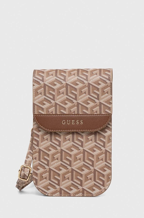 Obal na telefón Guess na mobil hnědá GUWBHGCFSEW