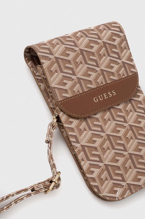 Obal na telefón Guess GUWBHGCFSEW hnědá AA00