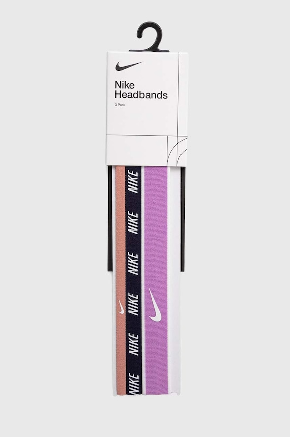 Čelenka Nike 3-pak tréning fialová N.000.2548.645