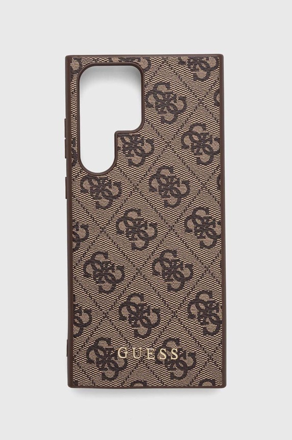 Θήκη κινητού Guess S23 Ultra S918 για τηλέφωνο καφέ GUHCS23LG4GFBR