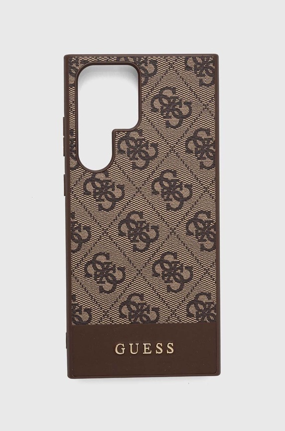 Guess telefon tok S23 Ultra S918 telefonhoz barna GUHCS23LG4GLBR