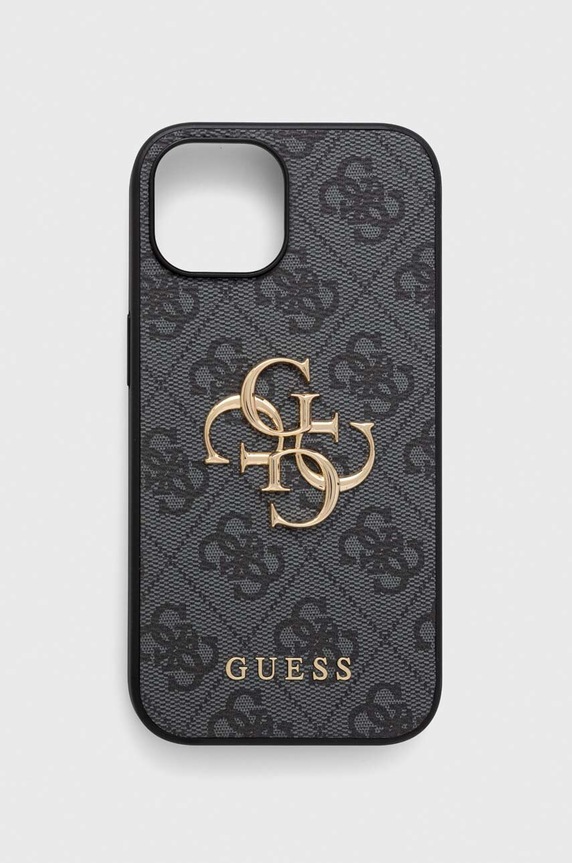 Guess Husă pentru telefon iPhone 15 6.1 pentru telefon gri GUHCP15S4GMGGR